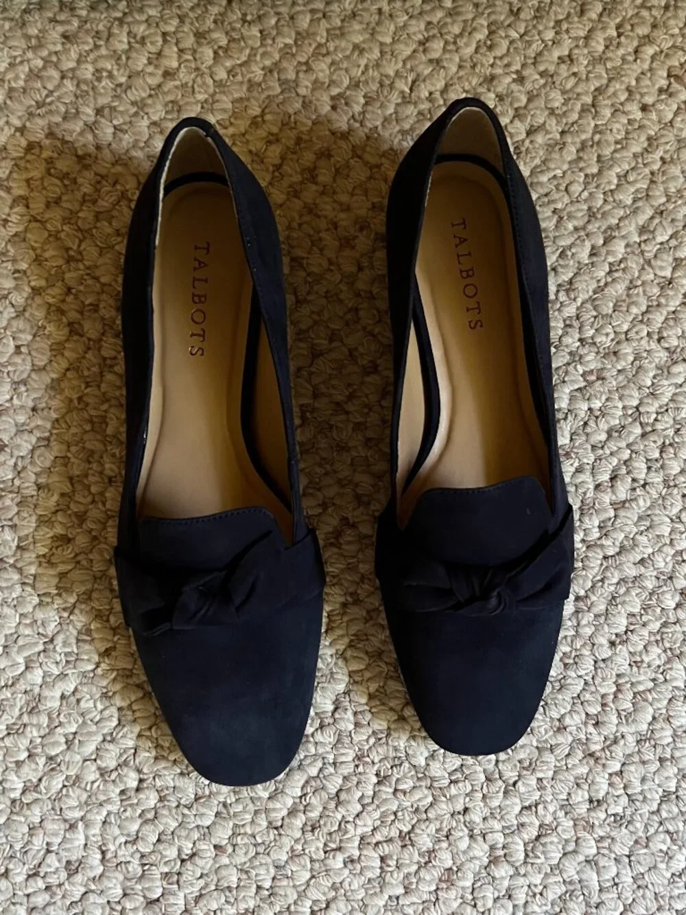 TALBOTS - Jane Tie Strap Suede Loafer -- NEW, with Box